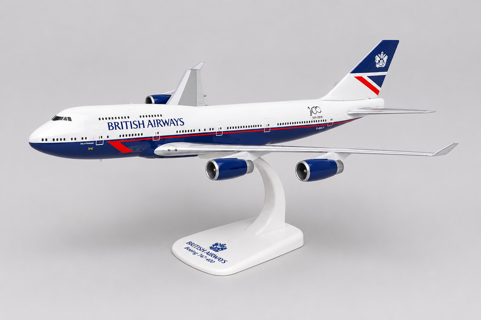 British Airways Landor Boeing 747-400ER G-BNLY 100th Anniversary PPCModels 1:250