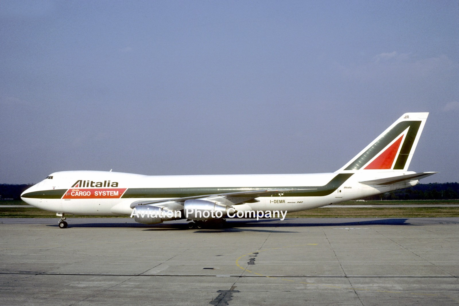 Alitalia Cargo Boeing 747-200F I-DEMR (1982) Photograph Alitalia Cargo Boeing 747-200F I-DEMR (1982) Photograph