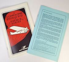 2 Vtg 1980 Air France Concorde In Flight Brochures Booklets Navigation Aerienne picture