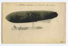 c 1910 Aviator French DIRIGIBLE BLIMP Airship Balloon photo postcard picture