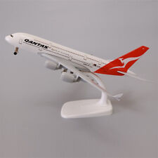 20cm Australian QANTAS Airlines Airbus A380 Airplane Model Plane Alloy & Wheels picture