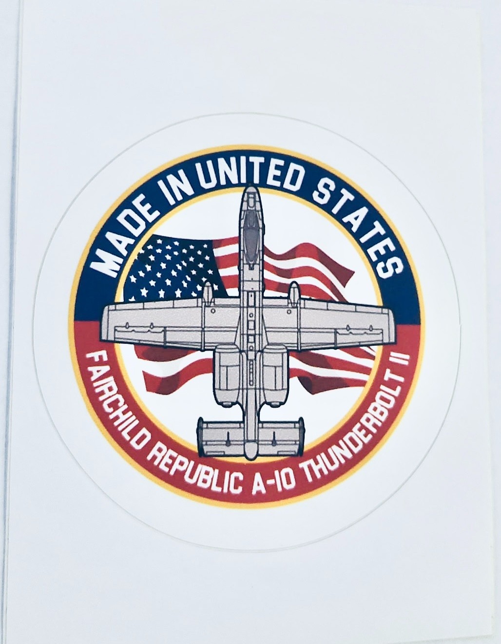 Fairchild Republic A-10 Thunderbolt II Warthog Peel & Stick Vinyl Decal DEC-0209