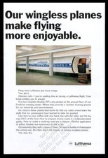 1968 Lufthansa airlines 707 training plane photo vintage print ad picture