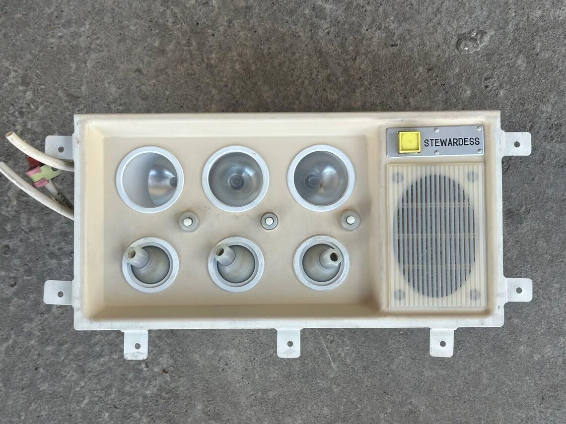 Original Board Call For Flight Attendants From The YAK-42 Airplane, Vintage