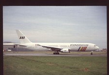 Orig 35mm airline slide SAS Scandinavian Airlines 767-383ER OY-KDL picture