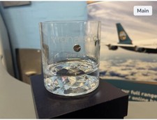 Virgin Atlantic 747 G-VBIG Tinkerbell Chef & Sommelier adorned Rocks Glass picture