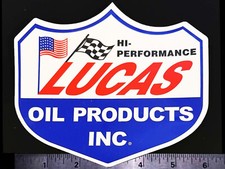 LUCAS Hi-Performance Oil Products Inc - Orig. Vintage Racing Decal/Sticker NHRA picture