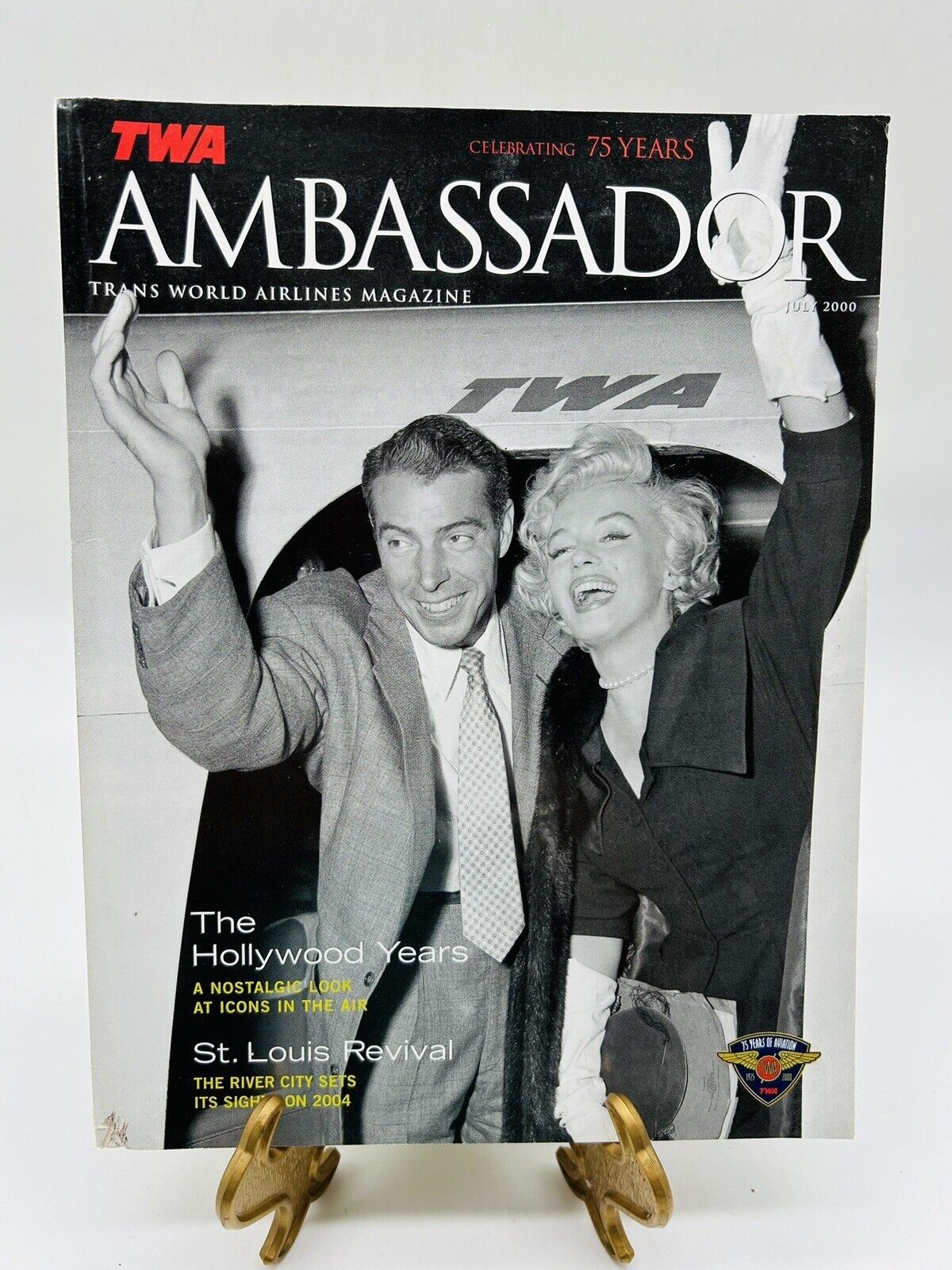 Ambassador Trans World Airlines Magazines July 2000 Celebrating 75 Years