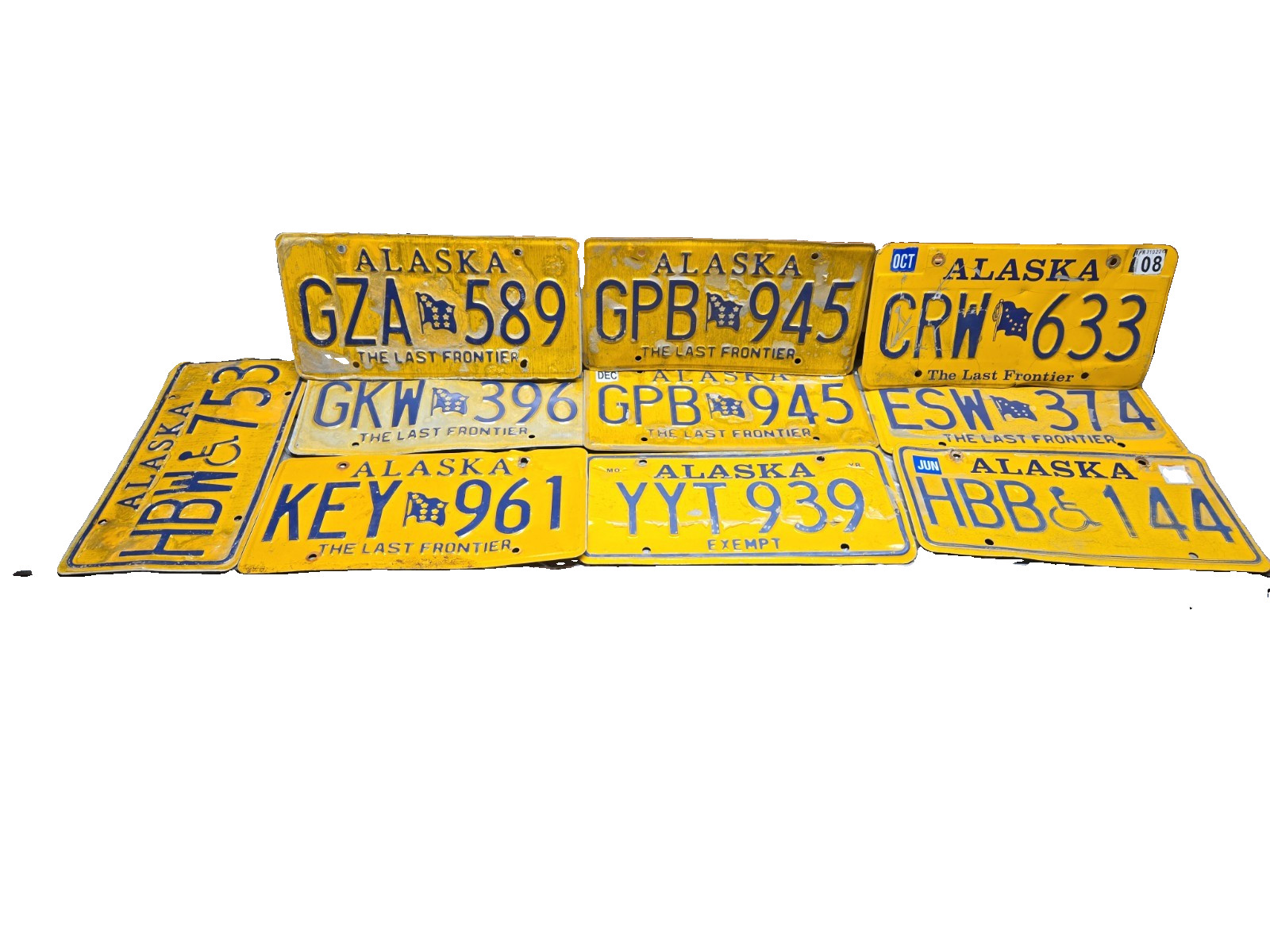 Alaska License Plate The Last Frontier Lot Of 10 Great For Crafts Expired Alaska License Plate The Last Frontier Lot Of 10 Great For Crafts Expired