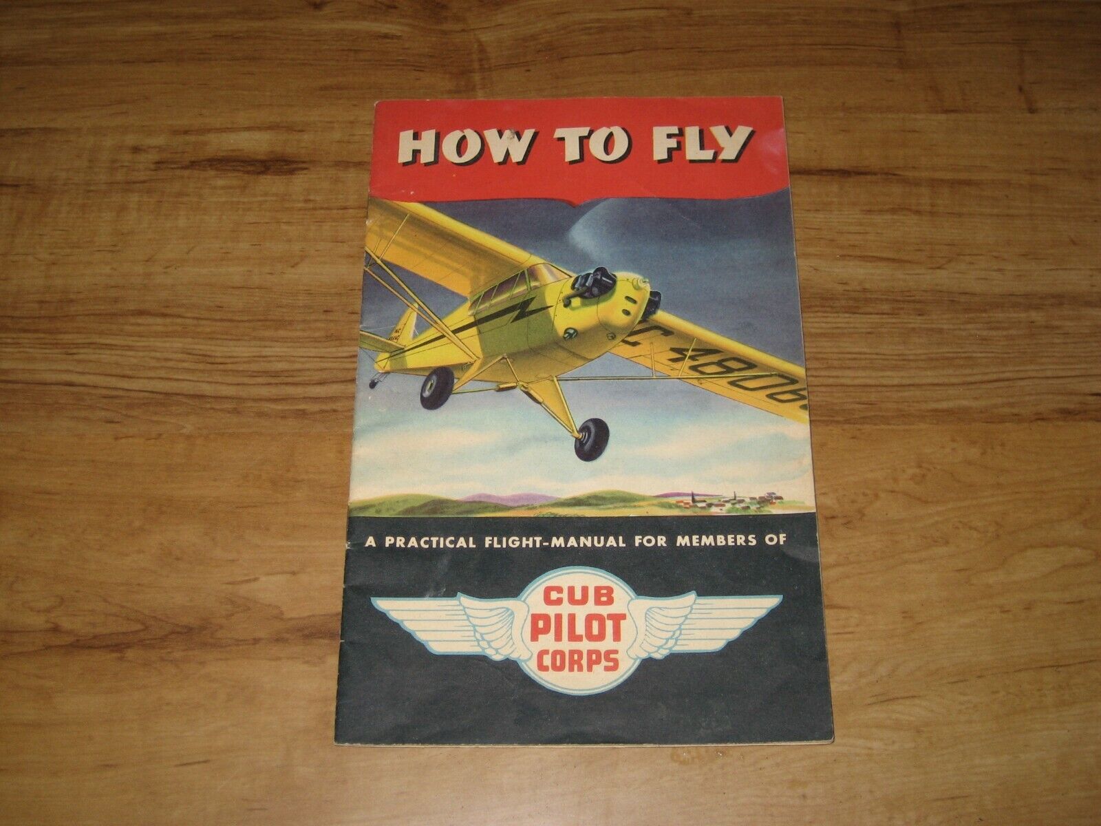  1940's How To Fly-Flight Manual For Members-Cub Pilot Corps-Piper Cub