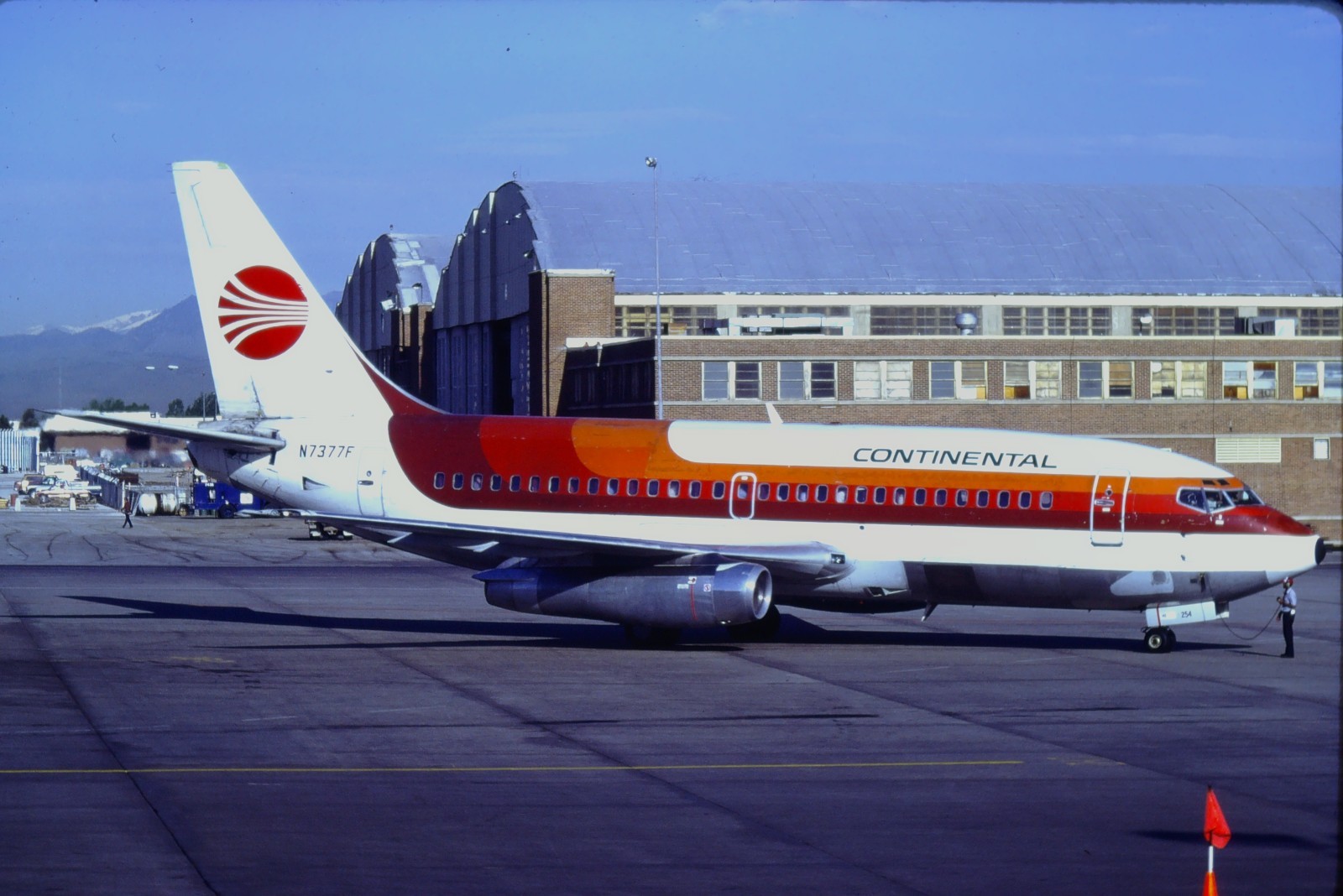 RI885_N7377F_CONTINENTAL AIRLINES_B737-291_1987 - ORIGINAL KODAK SLIDE