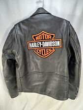 Harley Davidson Owners Club Patched Ridding Jacket By American Top Size 42 picture