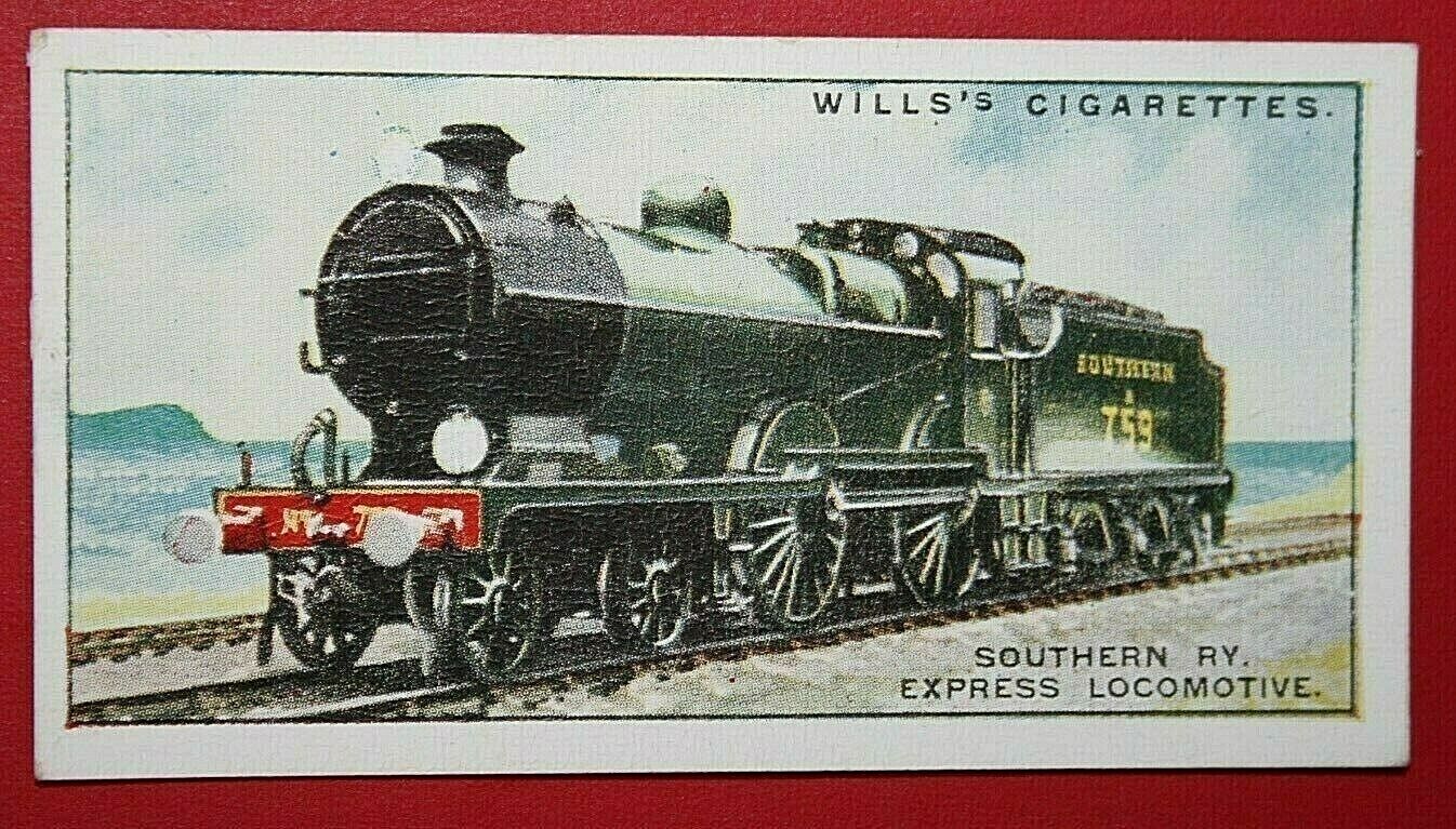 Southern Railway  Maunsell 4-4-0 Express Locomotive   Original Vintage Card