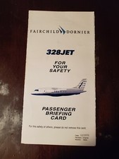 Fairchild Dornier 328 Safety Procedures Card picture