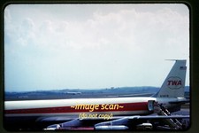 TWA N745TW Boeing 707 Aircraft & United Airlines in 1962, Original Slide i25b picture