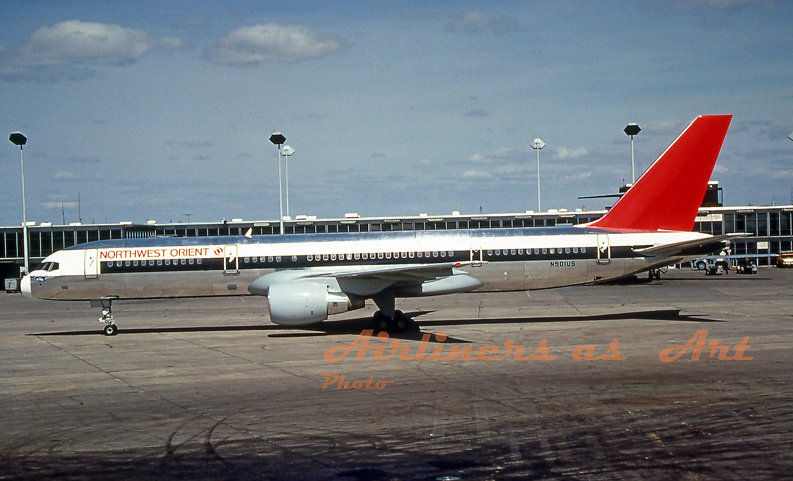 Northwest Airlines Boeing 757-251 N501US Taxiing Late 1980\'s 8\