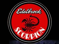 EDELBROCK Scorpion - Original Vintage 1960’s 70's Racing Decal/Sticker picture
