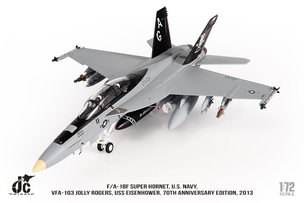 JC WINGS 1/72 JCW-72-F18-022 F/A-18F Super Hornet U.S. NAVY VFA-103 Jolly Rogers JC WINGS 1/72 JCW-72-F18-022 F/A-18F Super Hornet U.S. NAVY VFA-103 Jolly Rogers