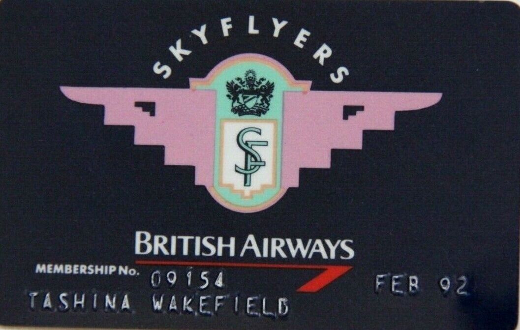 BRITISH AIRWAYS (JUNIOR) SKYFLYERS MEMBERSHIP CARD