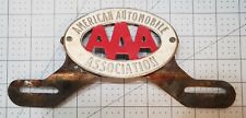 Vintage American Automobile Association AAA License Plate Topper Badge Emblem picture