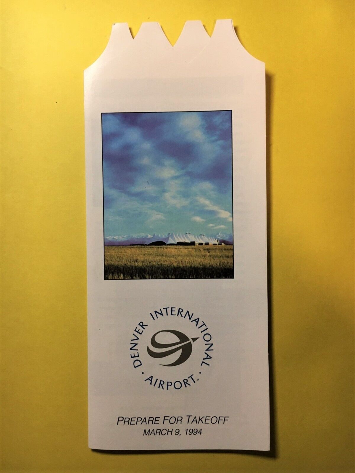 Denver Int'l Airport Pamphlet dated March 9, 1994