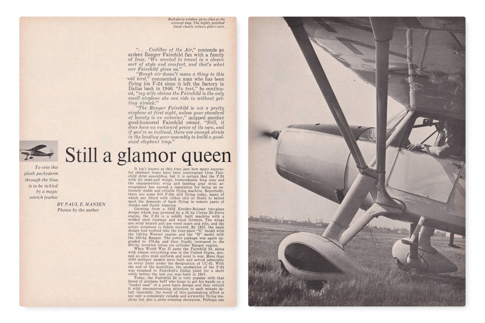 Fairchild 24 Aircraft Report 1/4/2023m