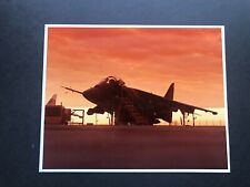 ORIGINAL MCDONNELL DOUGLAS AV-8B HARRIER AT SUNSET MINT PHOTO picture