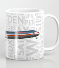 American Airlines MD-80 with Airport Codes - Coffee Mug (11oz) picture