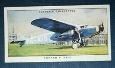 FOKKER F.XV111    KLM Airliner   Vintage 1935  Card  PC18 picture