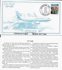 Boeing 737-600 1st Flight Cover, Jan. 22, 1998, 1st Flight Renton, Washington, picture