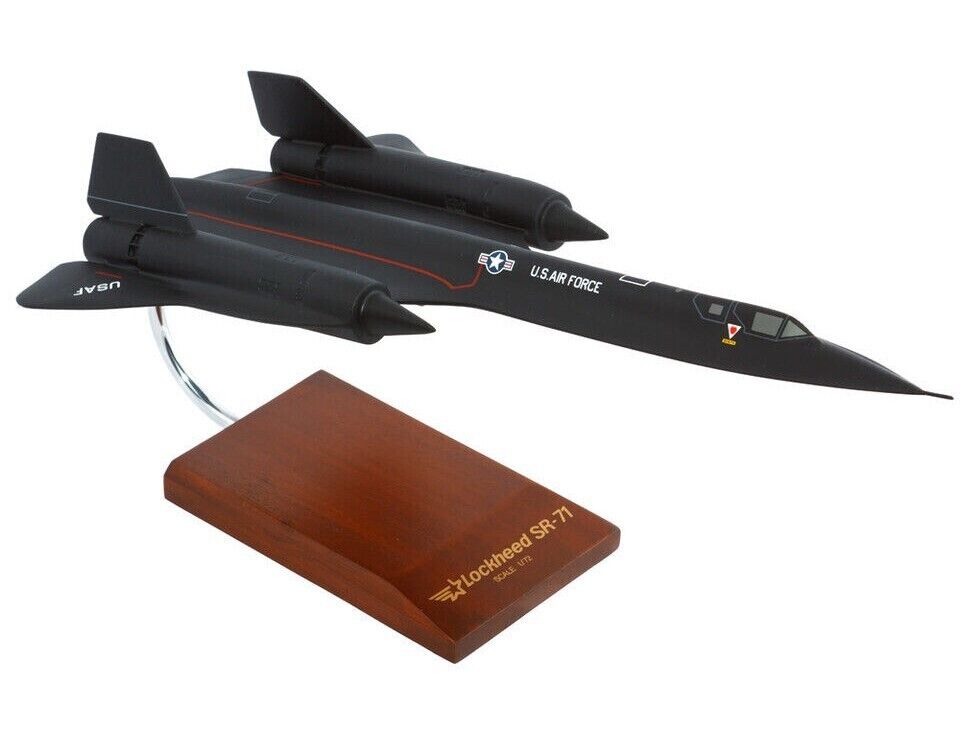 USAF Lockheed SR-71 Blackbird Desk Display Supersonic Model 1/72 ES Airplane