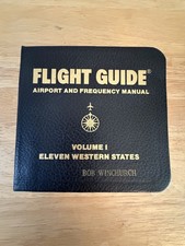 Vintage 1986 Flight Guide Airport and Frequency Manual Printed in USA picture