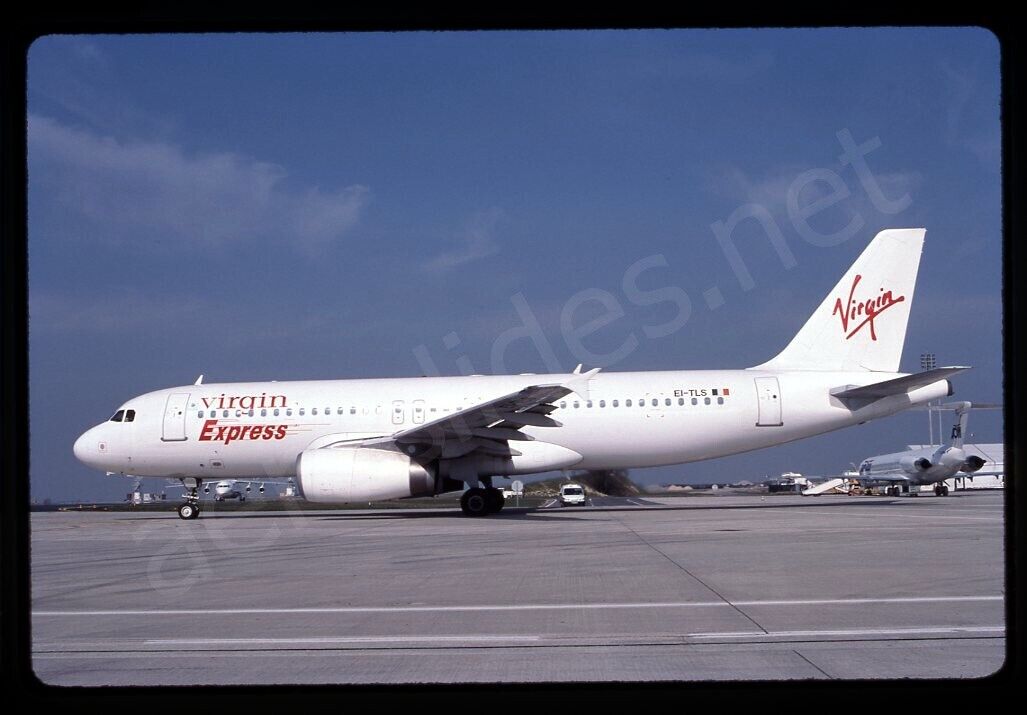 Virgin Express Airbus A320-200 EI-TLS Mar 99 Kodachrome Slide/Dia A19