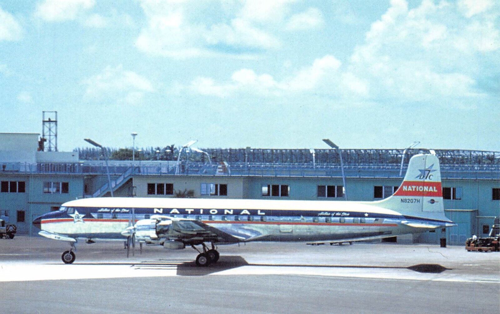 Airline Postcards        National Airlines Douglas DC-7