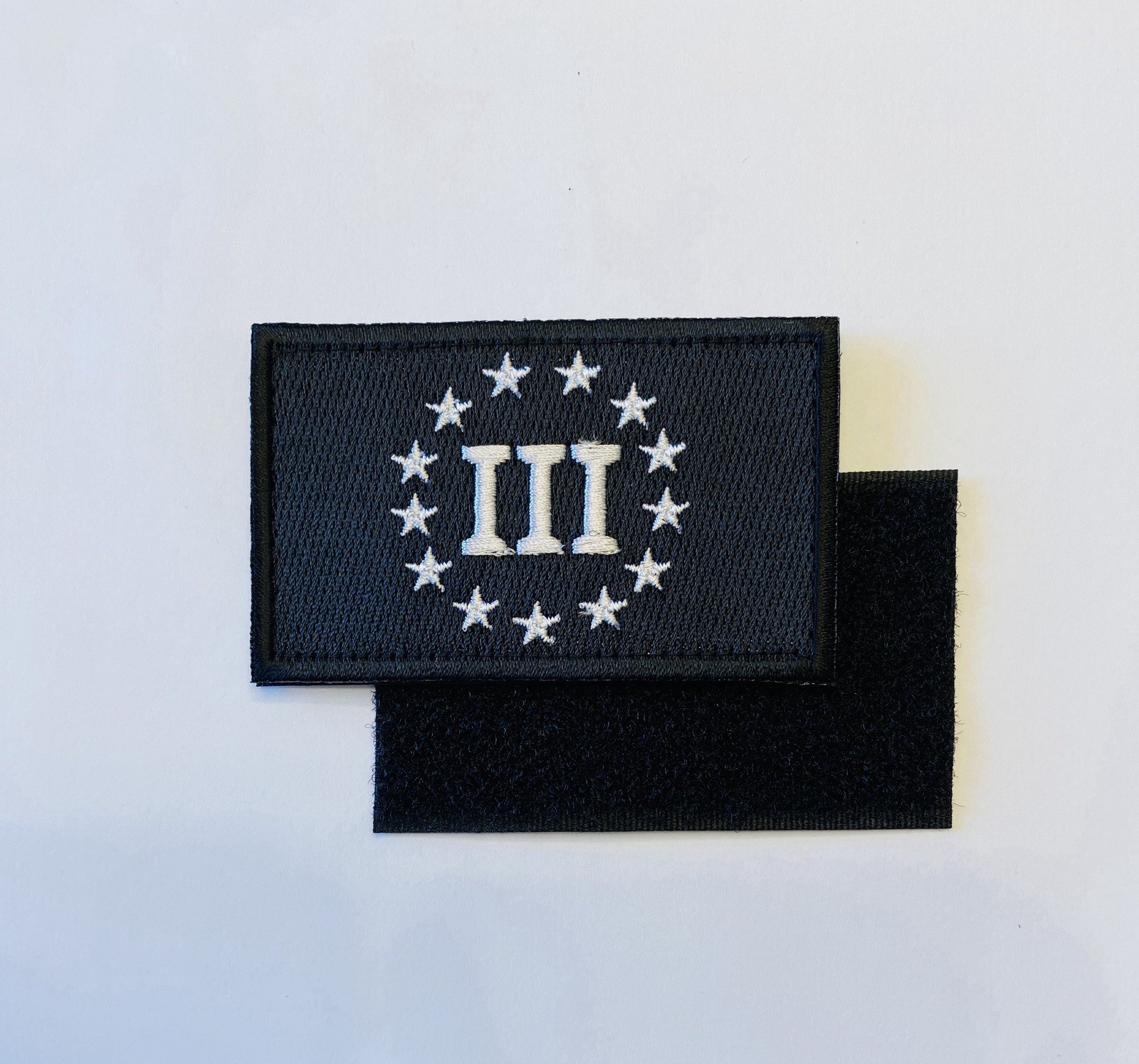 III PERCENT TACTICAL MILITARY MORALE HOOK & LOOP EMBROIDERED PATCH III PERCENT TACTICAL MILITARY MORALE HOOK & LOOP EMBROIDERED PATCH