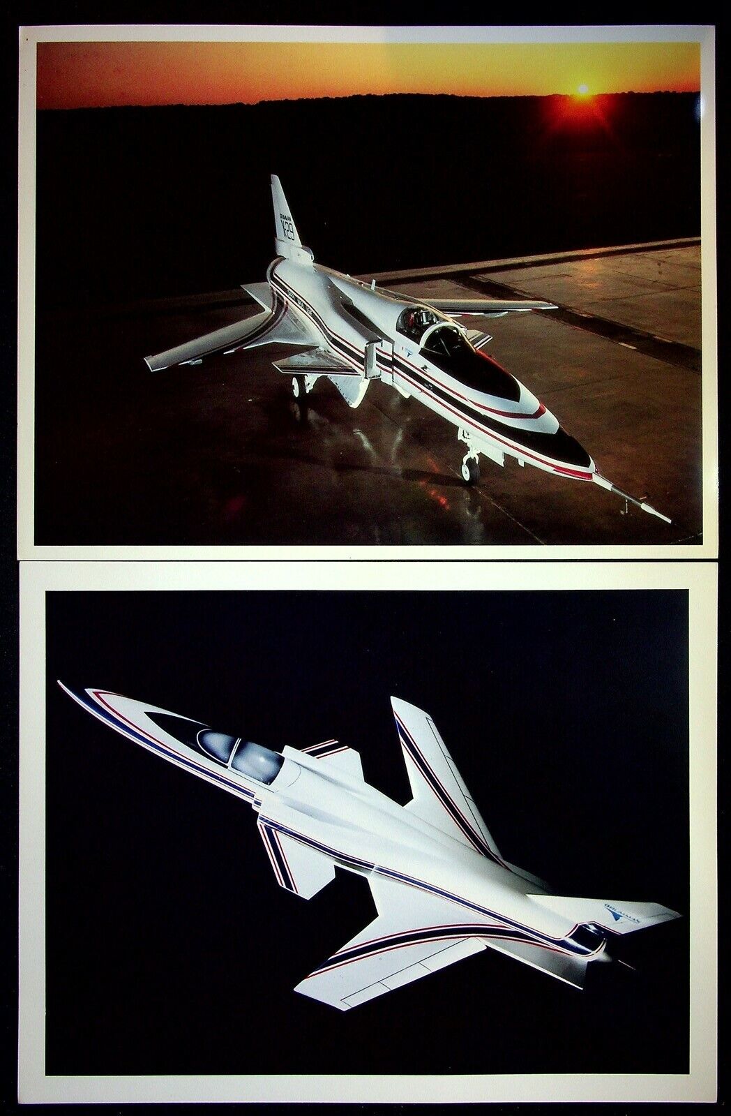 1980's Grumman Aerospace X-29A & X-29 Photo Specification Sheets 11x8 