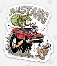 Mustang Cobra Rat Fink STICKER - Ratfink Muscle car classic Auto Stang  picture