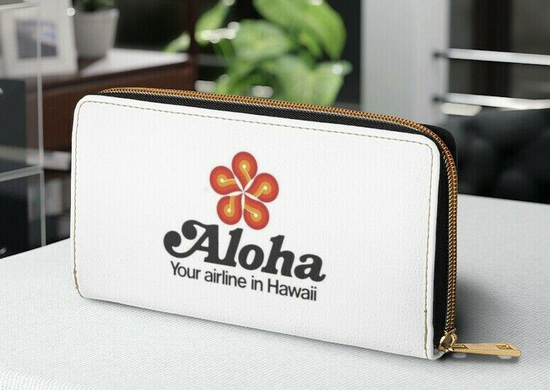 Aloha Airlines Zipper Wallet
