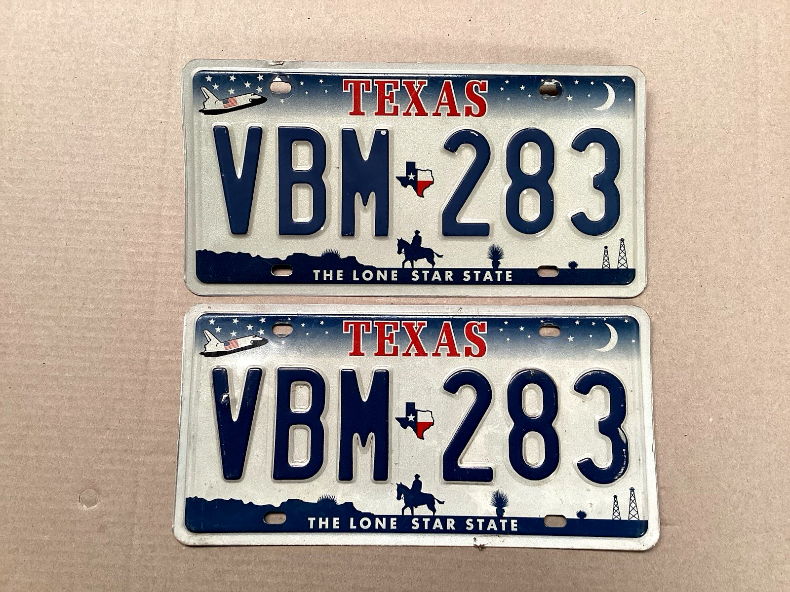 2000 2001 2002 2003 2004 2005 TEXAS LICENSE PLATE SET SPACE SHUTTLE COWBOY 2000 2001 2002 2003 2004 2005 TEXAS LICENSE PLATE SET SPACE SHUTTLE COWBOY