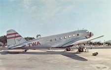 Airline Postcards       TWA- Transcontinental & Western Air Inc. Douglas DC-2 picture