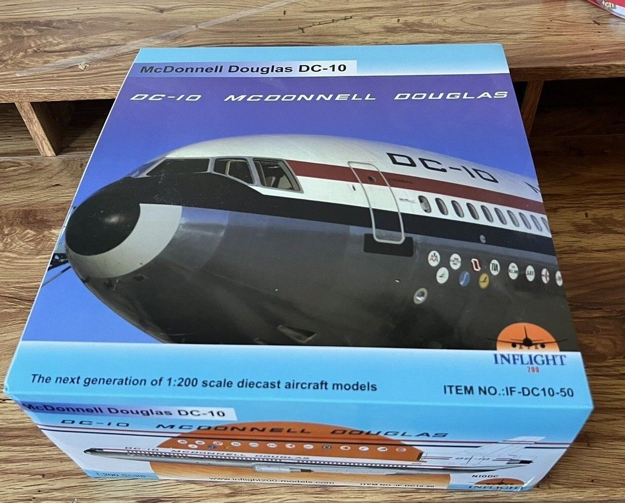 Extremely RARE Inflight 1/200 DC-10 N10DC First Flight Livery IFDC1050 Retired