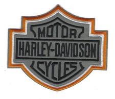 Harley Davidson Motorcycles Iron On Patch Copper Border Crest Design 4