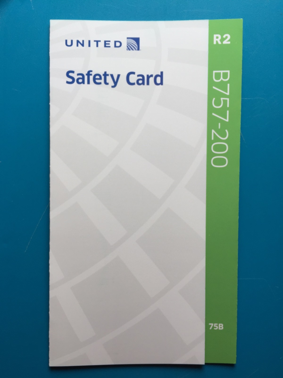 UNITED AIRLINES SAFETY CARD--757-200--REV#2 UNITED AIRLINES SAFETY CARD--757-200--REV#2