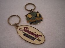 Lot of 2 Las Vegas key chains Stardust Hotel/Casino and dice / cards both metal picture