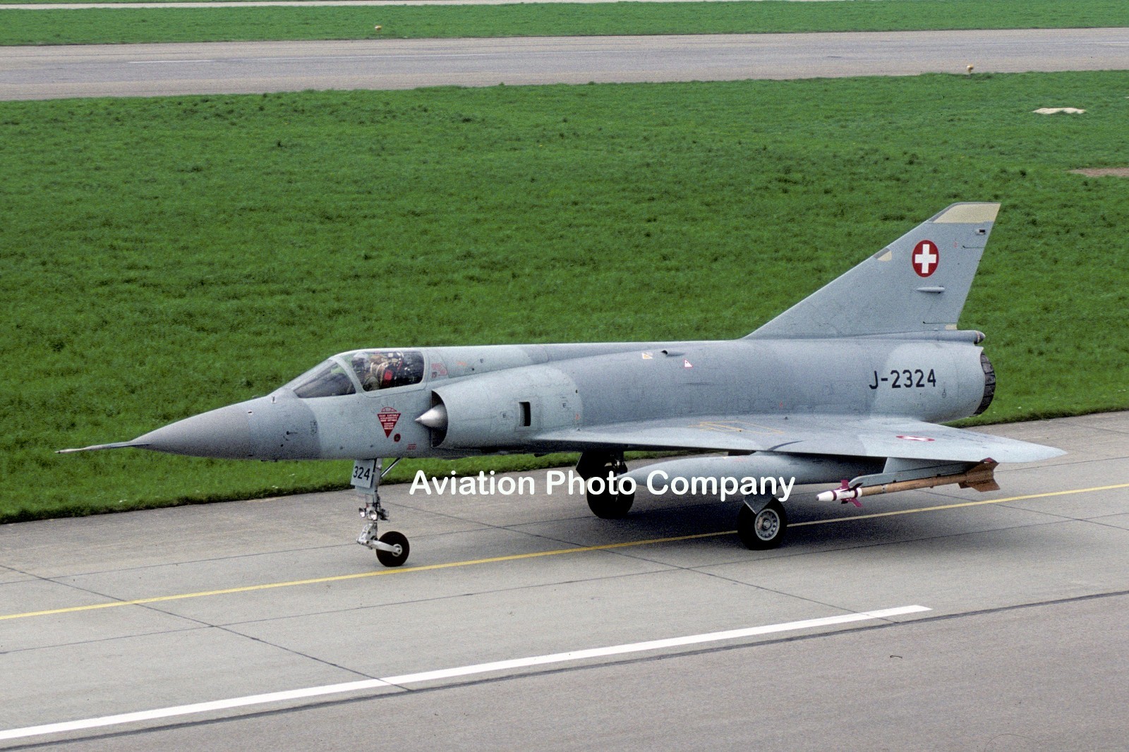 Swiss Air Force Dassault Mirage 3S J-2324 (1988) Photograph Swiss Air Force Dassault Mirage 3S J-2324 (1988) Photograph