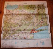 Authentic Soviet Army Military SECRET Topographic Map New York City USA #B8 picture