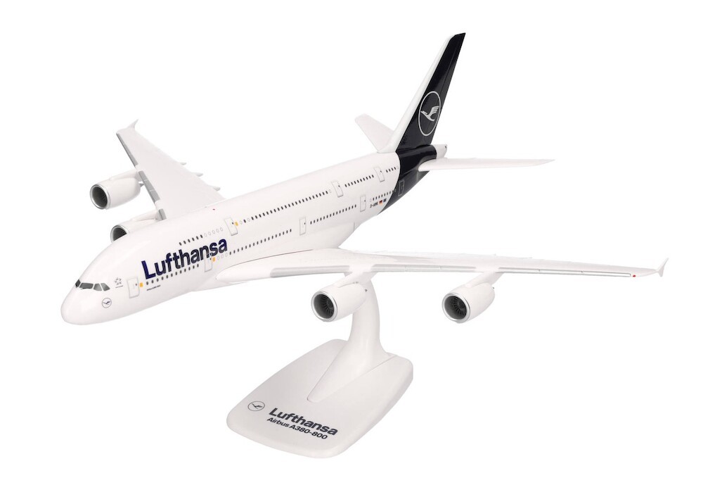 Herpa 614931 Lufthansa Airbus A380-800 D-AIMB Desk Display Model 1/250 Airplane