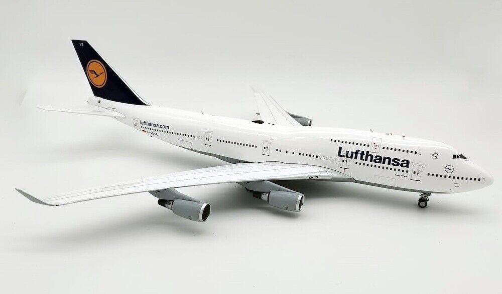 JFox JF-747-4-050 Lufthansa Boeing 747-400 D-ABVZ Diecast 1/200 Model Airplane