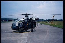 BD236 ORIGINAL K64 SLIDE: German AF Aerospatiale SE3180 Allouette II 7670 picture