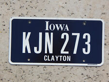 Iowa black out license plate picture